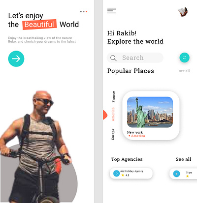 VACATION app app design design