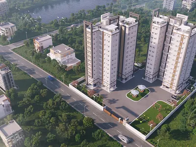 EcoStay 3d art 3d exterior render apartment archviz