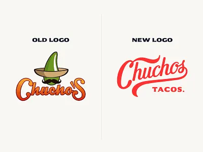 Chucho's Logo - Rebrand - Logotype brand identity brand refresh branding custom type hand lettering handlettering lettering lettering logo logo logo design logo designer logo update logotype mexican re brand rebrand script logo taco logo tacos