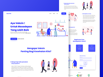 Vaccine landing page dribbble graphic design health web landing page saas ui ui design ux vaccine vaccine web