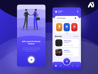 Used Product Selling App - Concept clean design minimal modren ui