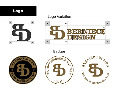 Berniece Design - Brand Identity Design berniecedesign bestsinceborn brandidentity brandidentitydesigner branding design dribbble haiderbranddesigner haiderdesigns icon logo minimal parametric design tulemonchoosle vector