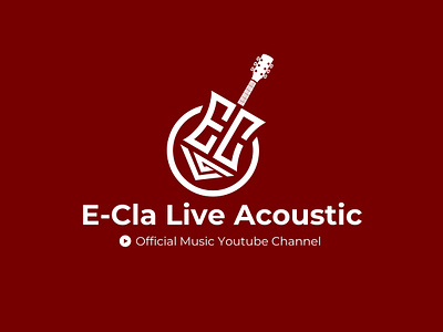 Desain Logo E-Cla Live Acoustic By Ozan design graphic design logo logo design