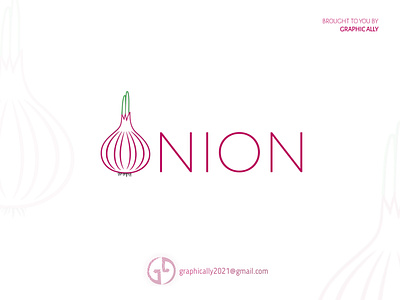 Onion Word Logo design illustration logo wordlogo