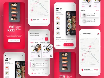 Sushi Restaurant - eCommerce App e commerce food japanese restaurant sashimi shop sushi