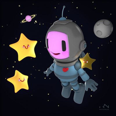 SpaceKid 3d astronaut astronauta cinema4d espacio graphic design ilustracion ilustracion infantil kid niño render space