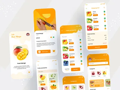 Fruits Apps Design android android design app design app ui branding design fruits fruits app fruits app design ios ios design mobile mobile app mobile app design mobile app ui ui ui design ui ux ux ux design