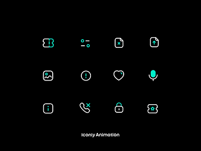 Iconly Animation animation branding graphic design icon icondesign iconly iconography iconpack icons iconset motion graphics ui