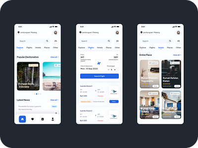 Flight & Hotel Booking amazing design app design booking booking app ui branding design flight booking hotel booking illustration logo mobile ui ui ui ux ui design