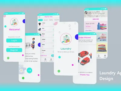 Laundry Mobile App UI Design | iPhone App UI Design adobe xd android app design cleaning apps design figma illustrator interface design iphone app design iphone ui design mobile apps design mobile ui design photoshop service app ui ui ux design uiux design user interface design ux web design website design website ui design