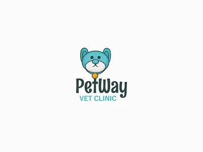 Petway clinic logo animal animal logo app branding creative dog icon dog logo icon illustration logo logo designer minimal pet pet clinic pet clinic logo pet logo petway logo ui ux شعارات