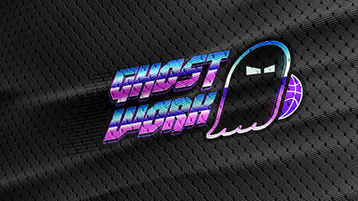 Ghostwork Athletic Training app basketball design ghost icon illustration logo logodesign minimal outrun pac man retro sports typography ui ux vector web