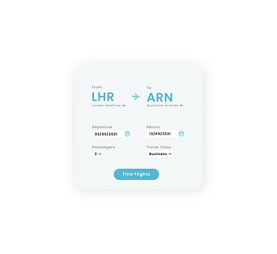 Daily UI 068 - Flight Search daily ui dailyui dailyui068 flight serach ui ui design