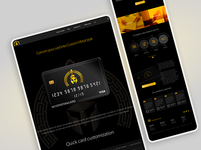 Website for Spartan Card branding design designer graphic design illustration premium ui ux vector web webdesign