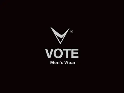 Vote Logo art black black and white branding creative design iconic letter line art logo logo designer ui v v logo vote vote logo v letter wear wear logo شعار