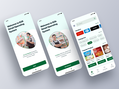 B2B Business App UI Design 3dapp app b2b cards clean colourful dailyui design graphicdesign minimal minimalism minimalist mobileui modern trendy ui uiux uxui vibrant webapp