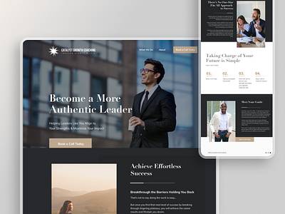 Website for Catalyst Growth Coaching branding design designer graphic design illustration premium ui ux vector web webdesign