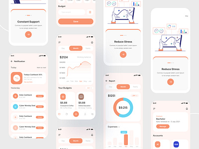 Money Management App Design app appdesign apps landing page management management app money moneyapps uidesign uiuxdesign uxdesign web web app web application webdesign