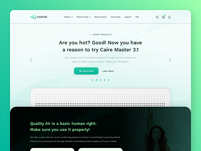 Coairse - We share the air! adobe air condition design experience figma graphic design interface photoshop product sketch technology ui uiux user ux uxui web xd