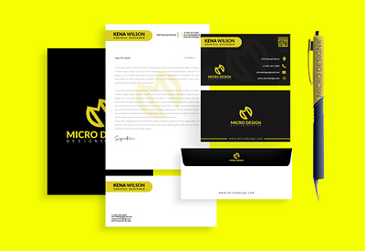 Logo, Business Card, Letterhead, Cover, envelop and pen design logo unique