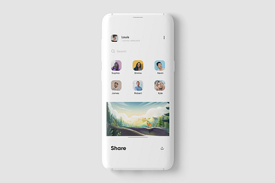 Minimal Share Post UI app design dribble illustration minimal ui uichallenge uidaily uidesign uiux ux uxbrain