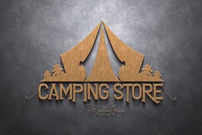 Logo For Camping Store 3d design graphic design illustration ilustrator logo vector