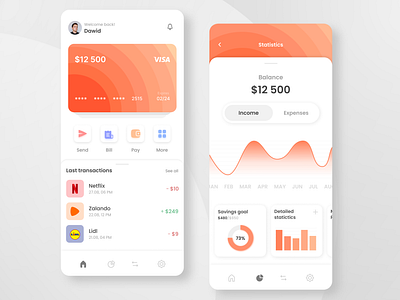 Banking Mobile App bank banking app design figma finance interface minimalist mobile mobileapp ui user interface ux