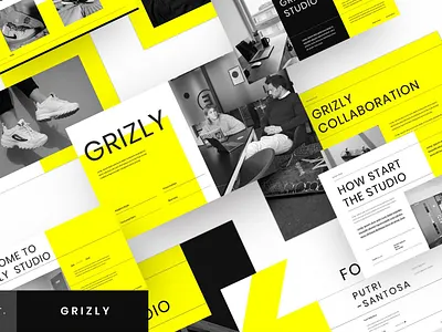 Grizly Presentation Templates clean colorful company corporate design google slides keynote modern multipurpose photography pitch deck portfolio powerpoint presentation studio template unique web design web development website