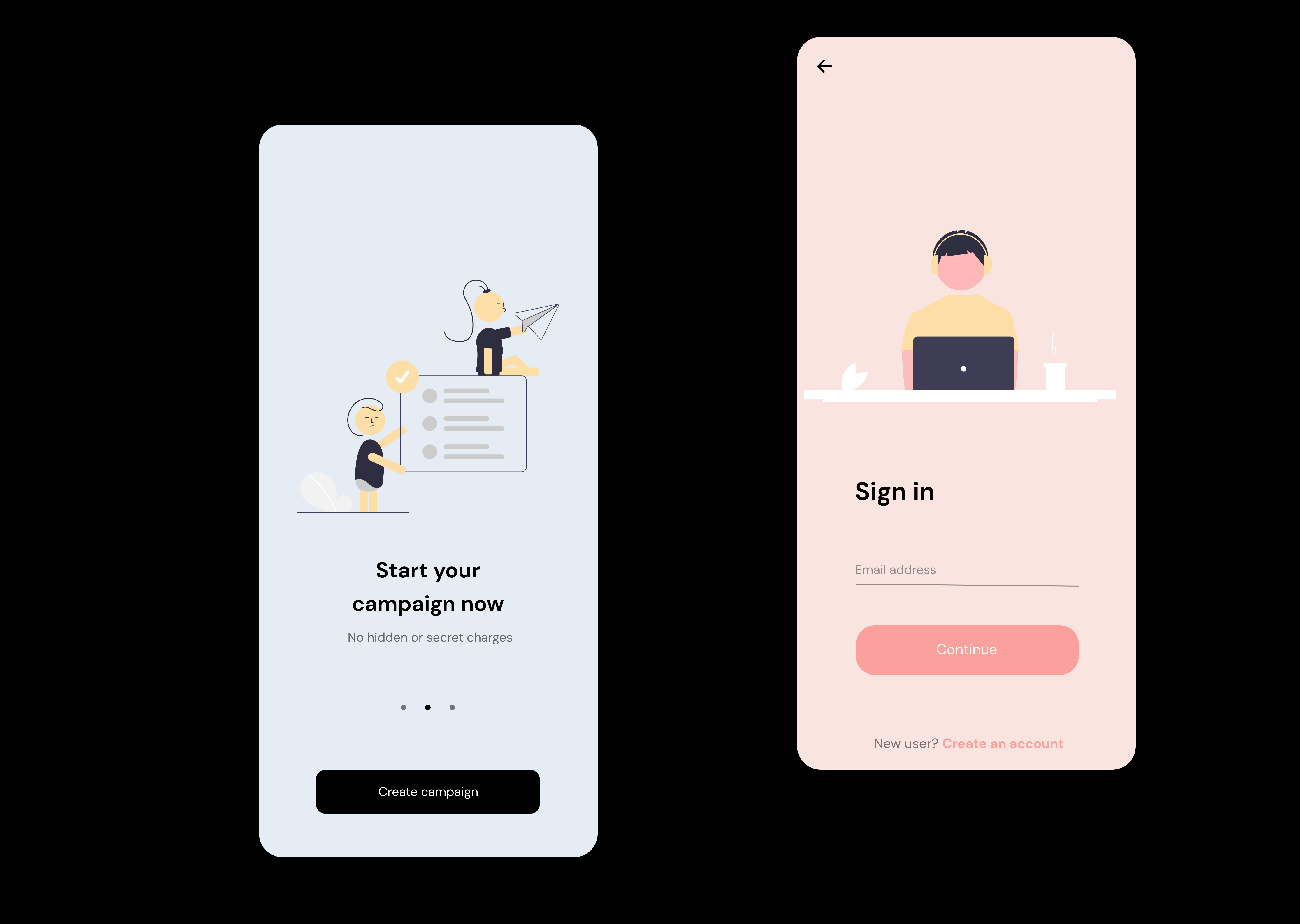 Sign in screen by Abimbola on Dribbble