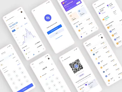 Cryptocurrency Mobile App UI 3d animation branding graphic design logo motion graphics ui