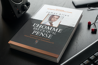 L'HOMME EST CE QU'IL PENSE 3d book cover book cover design books branding design ebook cover illustration kindlecover logo ui