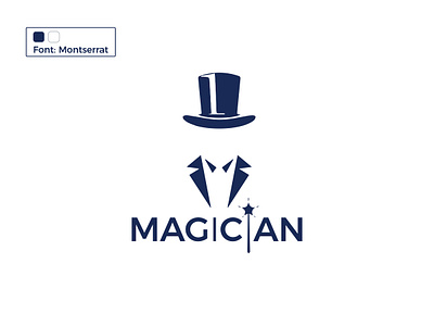 Magician Logo branding branding identity design graphic design icon illustration logo magic magician magicstick suit vector