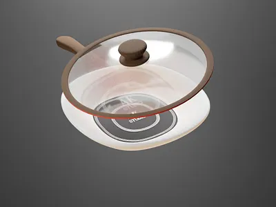 3D rendering pan. 3d 3drender blender branding design render rendering