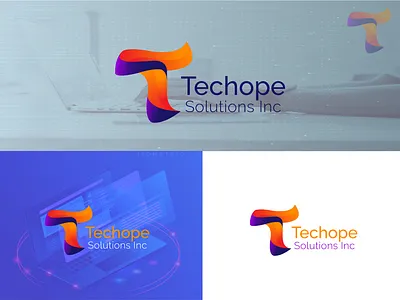 Techope Solutions Inc Logo Design 3d 3d logo beautiful it logo best tech logo branding branding design echnology logo design ideas illustrator it logo logo logo design logos luxury logo minimal minimalist logo modern logo robin237 tech company tech logo technology logo