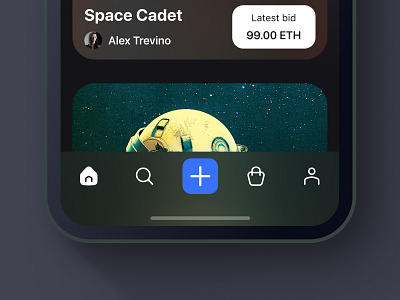 iOS Tab Bars add app bottom bar branding design e commerce icon ios nav bar navigation nft shop tab bar ui ui design uiux user experience ux