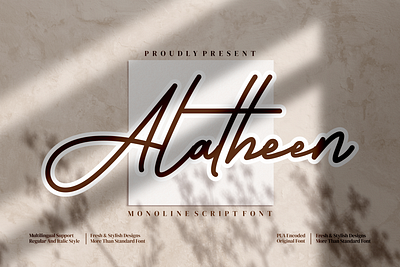 Alatheen typeface