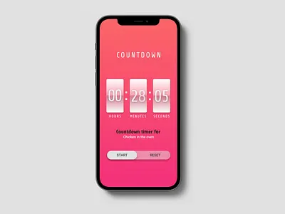 Countdown timer: UI Design 3d animation app branding design graphic design icon illustration logo motion graphics typography ui ux vector