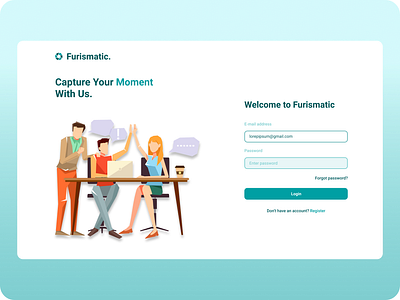 Login page website ui website login