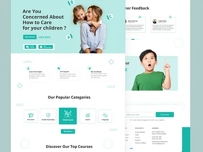 E-Learning Landing page course course ui e learning education learning learning course learning page online education study ui ui design user interface design ux design
