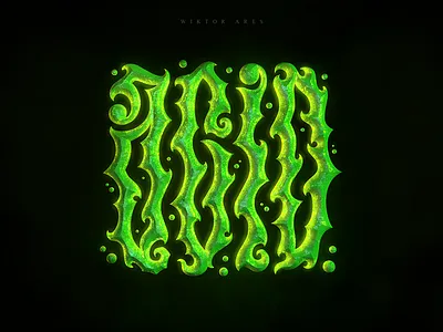 Acid design game high style illustration lettering logo logotype music typography