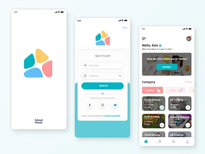 Educational App app educational app ui ux