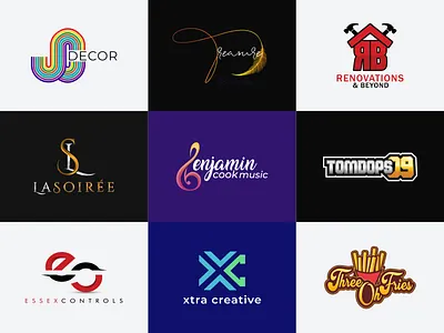Logo Collection #1 brand identity branding collection contruction logo creative creative logo gaming logo graphic design home decor logo home logo identity logo logo collection logodesign logos music music logo paint logo painting tech loho