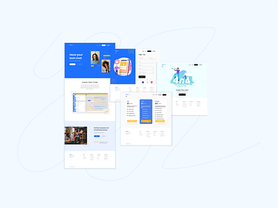 Chat App Website 404 404 error app design branding clean daily ui design graphic design home page illustration landing page log in logo pricing sign up ui web web design website