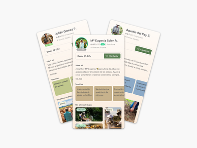 Concepts 010 - User Profile for Freelance Farmers farmer figma freelance profile ui user profile