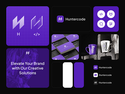 Huntercode Brand branding code