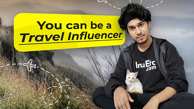 YouTube thumbnail for Travel Vlogger graphic design thumbnail