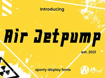 Air Jetpump Font calligraphy design font display font energic font font awesome logo font sport font typface