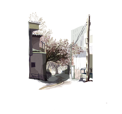 Old city of Tehran illustration - 1 design graphic design illustration vector