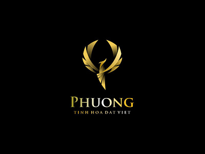 golden phoenix logo design amazing branding character cool design fire golden golden ratio graphic design icon illustration illustrator logo luxurious luxury myth phoenix ui ux vector