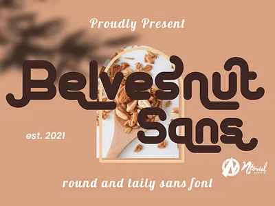 Belvesnut Sans Font brand font display font elegant font logo font ntorial studio font round font sans font script font serif font typeface typography vintage font